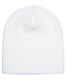 Y1500 Yupoong Heavyweight Knit Cap in White