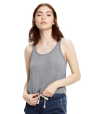 US510 US Blanks Sheer Cropped Tank in Heather grey