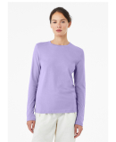 BELLA 6500 Womens Long Sleeve T-shirt in Dark lavender