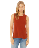 BELLA+CANVAS B8803  Womens Flowy Muscle Tank in Brick