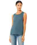 BELLA+CANVAS B8803  Womens Flowy Muscle Tank in Heather deep teal