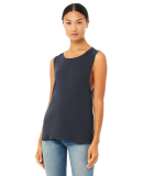 BELLA+CANVAS B8803  Womens Flowy Muscle Tank in Heather navy