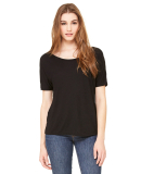 BELLA 8816 Womens Loose T-Shirt in Black
