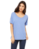 BELLA 8816 Womens Loose T-Shirt in Blue triblend