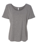 BELLA 8816 Womens Loose T-Shirt in Grey triblend