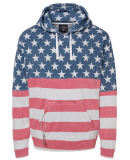 8815 J. America - Tailgate Hooded Sweatshirt in Stars & stripes