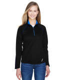 78187 North End Radar Ladies' Half-Zip Performance in Black/ true royal