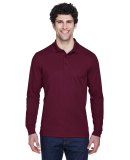 88192 Core 365 Pinnacle  Men's Performance Long Sl in Burgundy