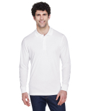 88192 Core 365 Pinnacle  Men's Performance Long Sl in White