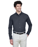 88193 Core 365 Operate  Men's Long Sleeve Twill Sh in Carbon