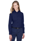 78193 Core 365 Ladies' Operate Long-Sleeve Twill S in Classic navy