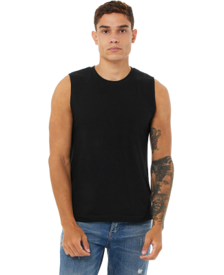 BELLA+CANVAS 3483 Mens Jersey Muscle Tank in Black
