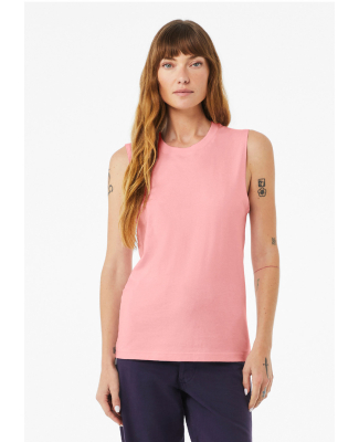 BELLA+CANVAS 3483 Mens Jersey Muscle Tank in Pink