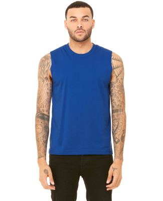 BELLA+CANVAS 3483 Mens Jersey Muscle Tank in True royal
