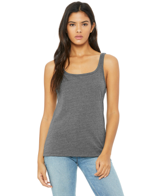 BELLA 6488 Womens Loose Tank Top in Deep heather