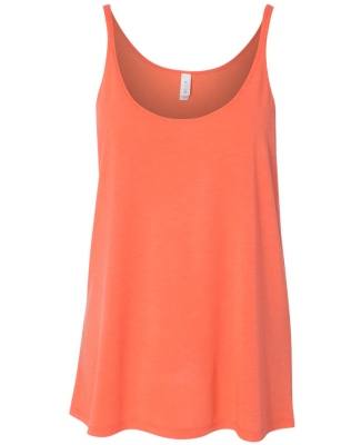 BELLA 8838 Womens Flowy Tank Top in Coral