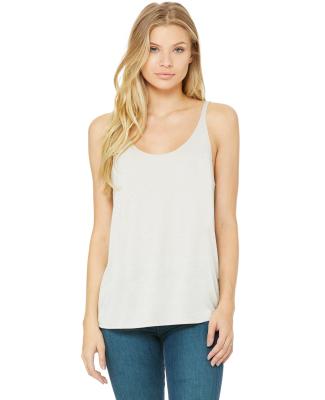 BELLA 8838 Womens Flowy Tank Top in Heather dust