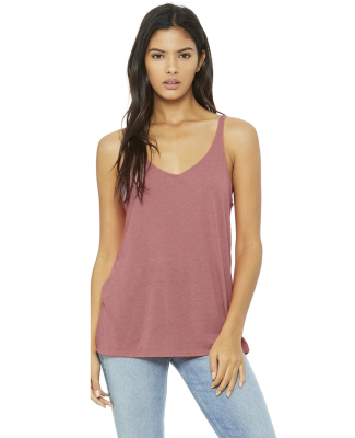 BELLA 8838 Womens Flowy Tank Top in Mauve