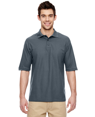  537 Jerzees Men's Easy Care™ Pique Polo in Charcoal grey