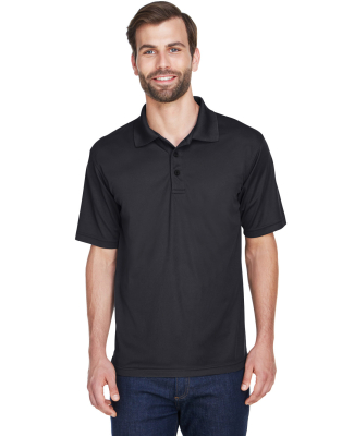 8210 UltraClub® Men's Cool & Dry Mesh Piqué Polo in Black