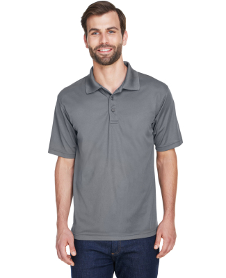 8210 UltraClub® Men's Cool & Dry Mesh Piqué Polo in Charcoal