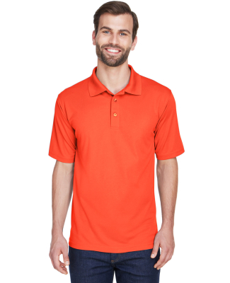 8210 UltraClub® Men's Cool & Dry Mesh Piqué Polo in Orange