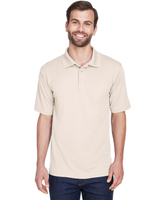 8210 UltraClub® Men's Cool & Dry Mesh Piqué Polo in Stone