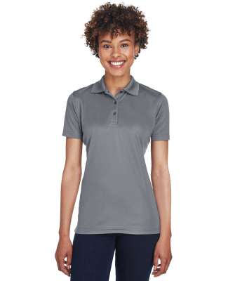 8210L UltraClub Ladies' Cool & Dry Mesh Piqué Pol in Charcoal