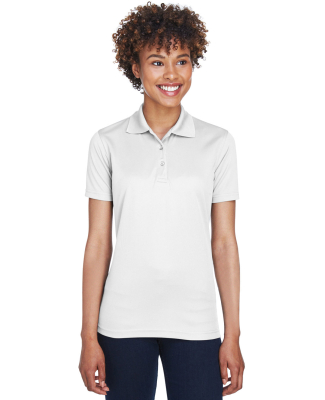 8210L UltraClub Ladies' Cool & Dry Mesh Piqué Pol in White