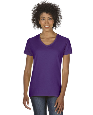 5V00L Gildan Heavy Cotton™ Ladies' V-Neck T-Shir in Purple