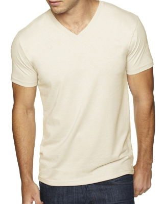 Next Level 6440 Premium Sueded V-Neck T-shirt in Natural