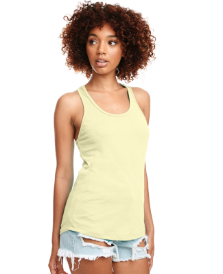 Next Level 1533 The Ideal Racerback Tank in Banana cream