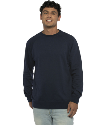 Next Level N9000 Unisex Terry Raglan Pullover in Midnight navy