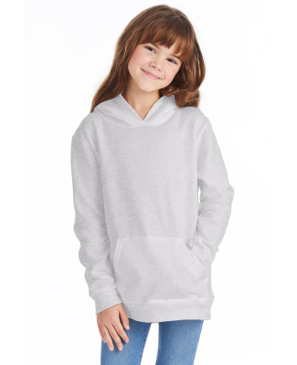 P470 Hanes Youth EcoSmart Pullover Hooded Sweatshi in Ash