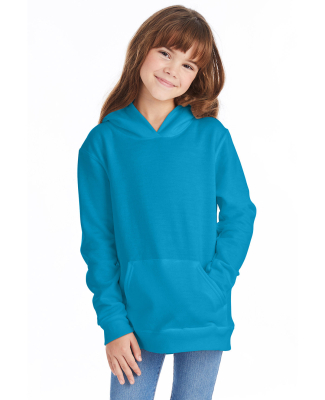 P470 Hanes Youth EcoSmart Pullover Hooded Sweatshi in Teal