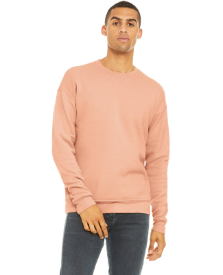 BELLA+CANVAS 3945 Unisex Drop Shoulder Sweatshirt in Peach