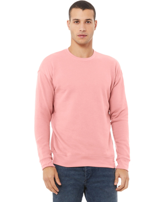 BELLA+CANVAS 3945 Unisex Drop Shoulder Sweatshirt in Pink
