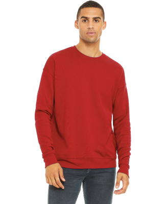 BELLA+CANVAS 3945 Unisex Drop Shoulder Sweatshirt in Red