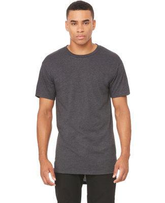 BELLA+CANVAS 3006 Long T-shirt in Dark grey heather