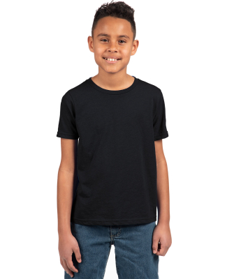 Next Level 3312 Boys CVC Crew Tee in Black