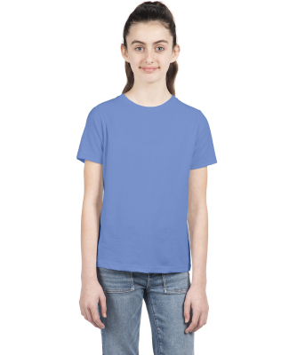 Next Level 3312 Boys CVC Crew Tee in Heather columbia blue