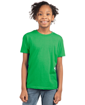 Next Level 3312 Boys CVC Crew Tee in Kelly green