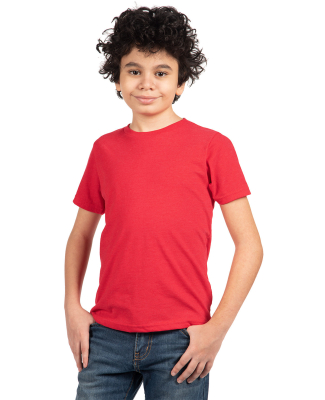 Next Level 3312 Boys CVC Crew Tee in Red