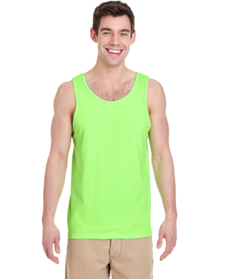 Gildan 5200 Heavy Cotton Tank Top in Neon green