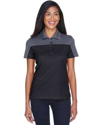 CE101W Ash City - Core 365 Ladies' Balance Colorbl in Black/ carbon