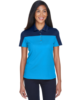 CE101W Ash City - Core 365 Ladies' Balance Colorbl in Electric blue/ classic navy
