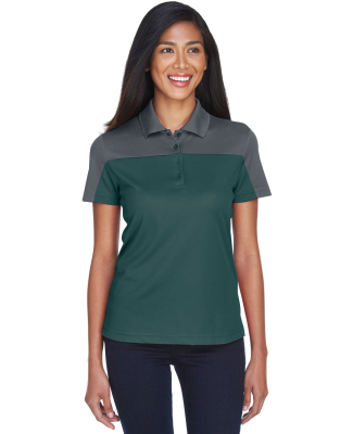 CE101W Ash City - Core 365 Ladies' Balance Colorbl in Forest/ carbon