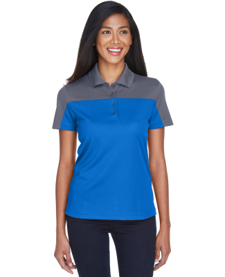 CE101W Ash City - Core 365 Ladies' Balance Colorbl in True royal/ carbon