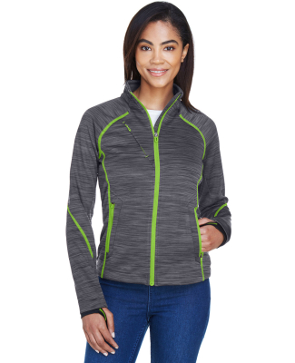 78697 Ash City - North End Sport Red Ladies' Flux in Carbon/ acid green