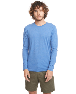 6071 Next Level Men's Triblend Long-Sleeve Crew Te in Vintage royal